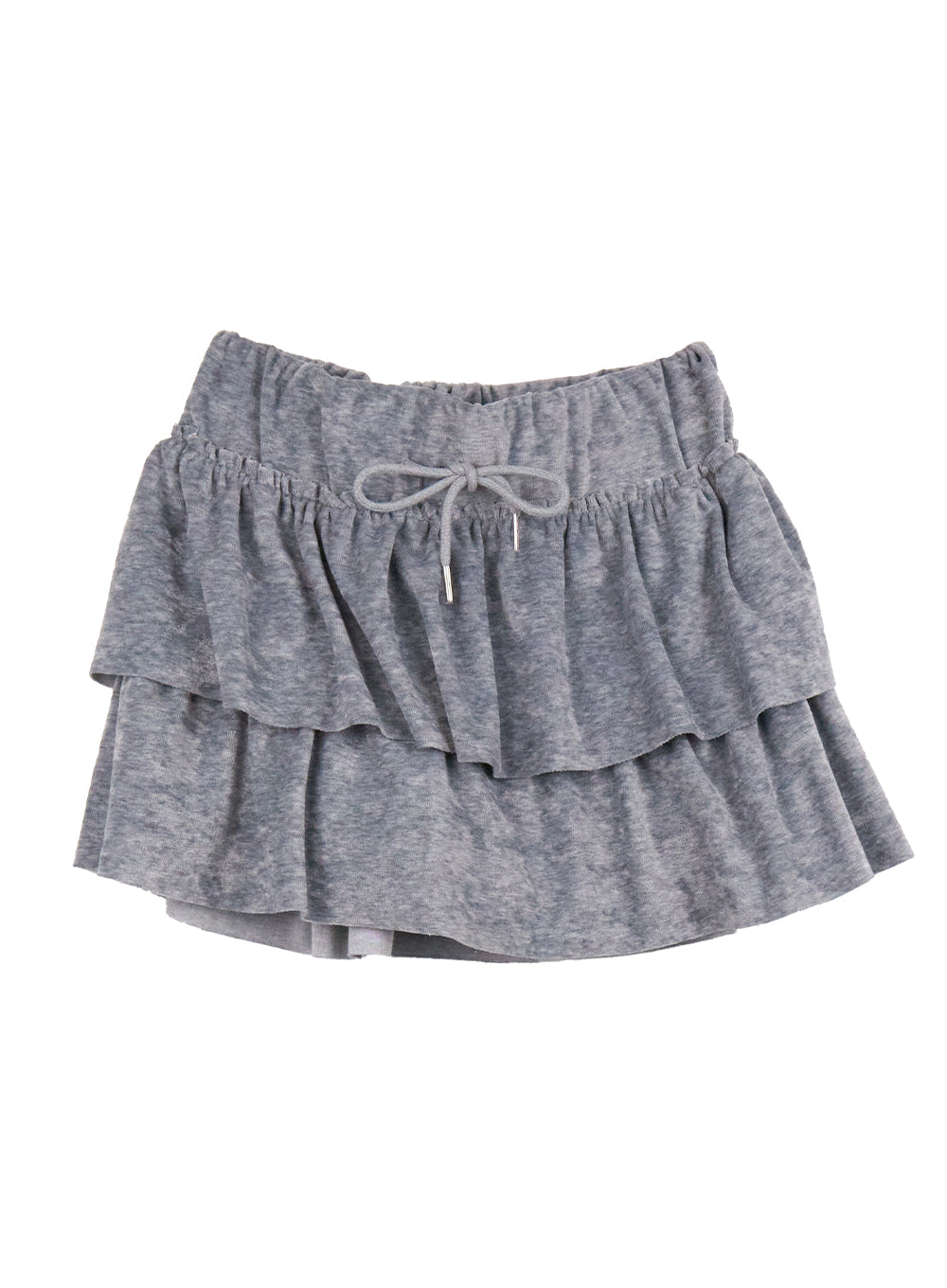 Velvet Ruffle Mini Skirt CJ508